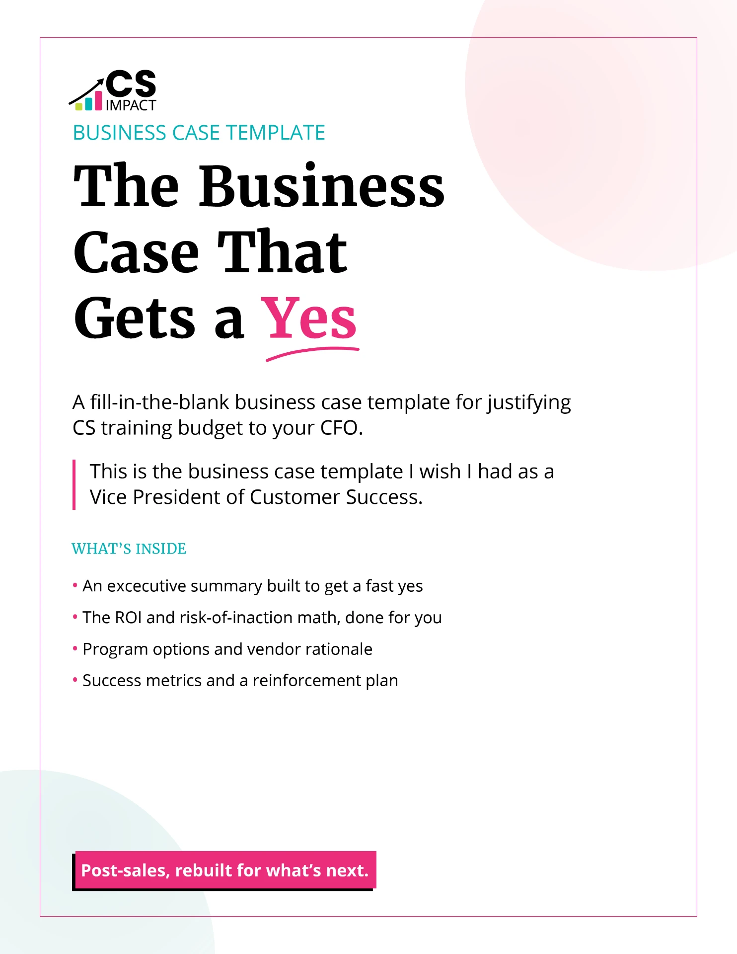The Business Case That Gets a Yes cover